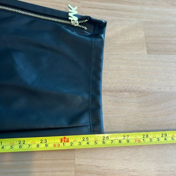 Michael Michael Kors Plus Size 3X Faux-Leather Skinny Ankle Pants - Black - Picture 12 of 12